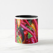 Paprikaschoten für den Chili von Heiß auf dem Baue Tasse (Zentrum)