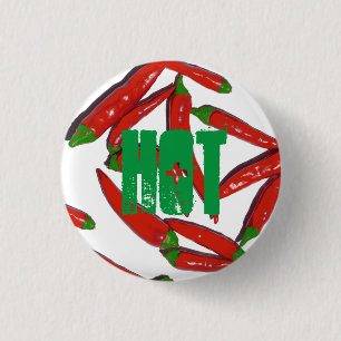Paprikaschoten für den Hot Red Green Chili Button- Button