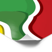 Paprikaschoten für Funkverkehrslichtlicht Chili Poster (Ecke)