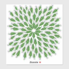 Paprikaschoten für grünen Chili Aufkleber