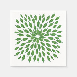 Paprikaschoten für grünen Chili Serviette