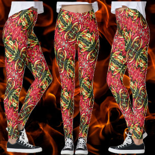 Paprikaschoten für Hot Chili Moderne Design-Leggin Leggings