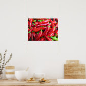Paprikaschoten für Hot Chili Poster (Küche)