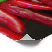 Paprikaschoten für Hot Chili Poster (Ecke)