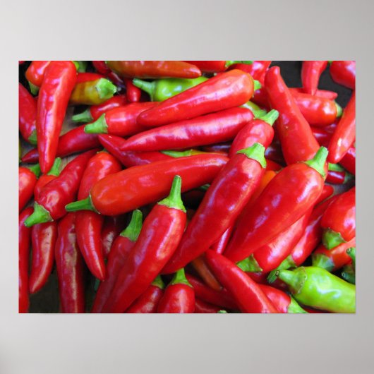 Paprikaschoten für Hot Chili Poster (Vorne)