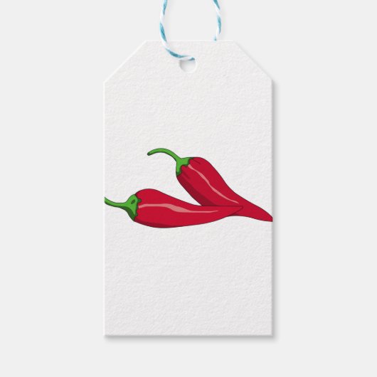 Paprikaschoten für Red Hot Chili Geschenkanhänger (Vorderseite)