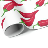 Paprikaschoten für Red Hot Chili Geschenkpapier (Rolleneckpunkt)