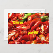 Paprikaschoten für Red Hot Chili Postkarte (Vorne/Hinten)