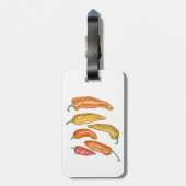 Paprikaschoten Gepäckanhänger (Rückseite vertikal)