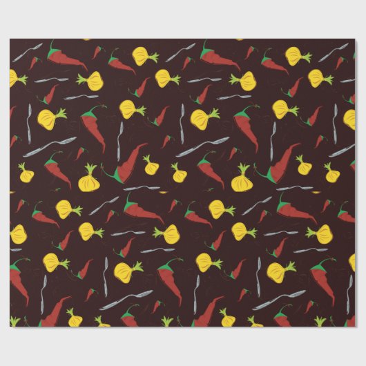 Paprikaschoten Geschenkpapier (Flach)