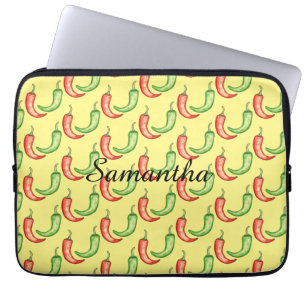 Paprikaschoten in den Farben Rot und Grün des Chil Laptopschutzhülle