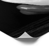 Paprikaschoten in der Liebe Schwarz-Weiß-Fotografi Poster (Ecke)