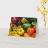 Paprikaschoten Karte (Gelbe Blume)