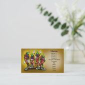 Paprikaschoten-Karte Visitenkarte (Stehend Vorderseite)