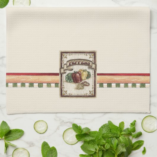 Paprikaschoten - Küchentuch (Gefaltet)