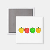 Paprikaschoten Magnet (Vorderseite/Rückseite)