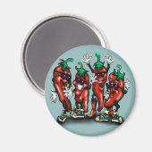 Paprikaschoten Magnet (Vorderseite/Rückseite)