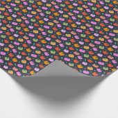 Paprikaschoten mit handgezogenem Gemüse Geschenkpapier (Ecke)