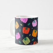 Paprikaschoten mit handgezogenem Gemüse Kaffeetasse (Vorderseite Links)