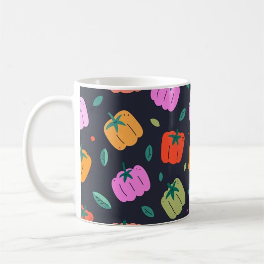 Paprikaschoten mit handgezogenem Gemüse Kaffeetasse (Links)