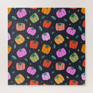 Paprikaschoten mit handgezogenem Gemüse Puzzle