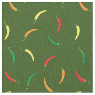 Paprikaschoten mit heißem Chili Niedliches Gemüse Stoff