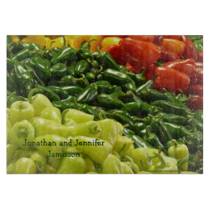 Paprikaschoten mit heißem Stuhl Personalisiert Nam Schneidebrett