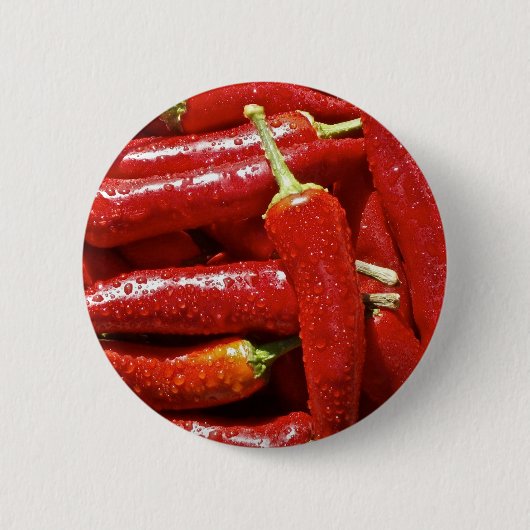 Paprikaschoten mit rotem Chili Button (Vorderseite)