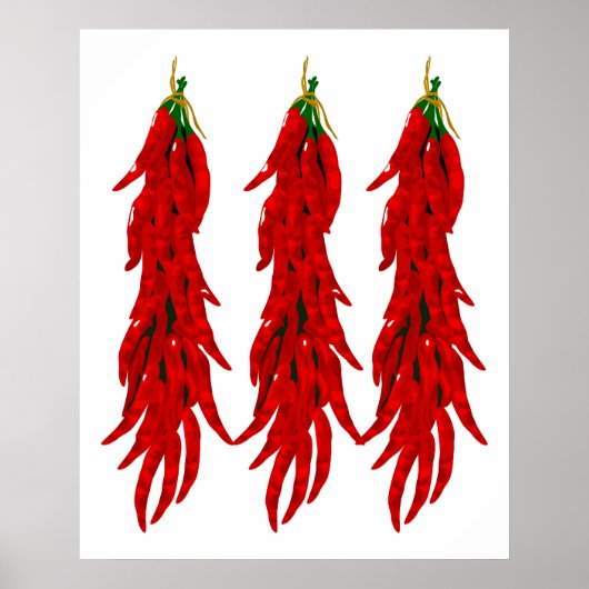 Paprikaschoten mit rotem Chili drucken Poster (Vorne)