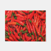 Paprikaschoten mit rotem Chili Fußmatte (Vorderseite)