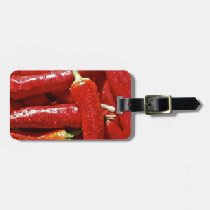 Paprikaschoten mit rotem Chili Gepäckanhänger