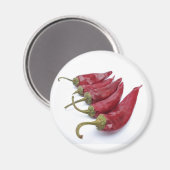 Paprikaschoten mit rotem Chili Magnet (Vorderseite/Rückseite)