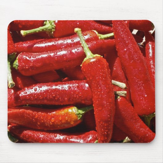 Paprikaschoten mit rotem Chili Mousepad (Vorne)