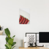 Paprikaschoten mit rotem Chili Poster (Heimbüro)