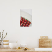 Paprikaschoten mit rotem Chili Poster (Küche)