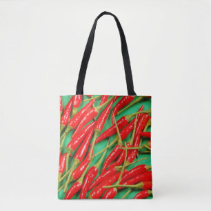 Paprikaschoten mit rotem Chili Tasche