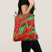 Paprikaschoten mit rotem Chili Tasche (Von Nahem)