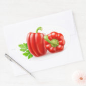 Paprikaschoten Ovaler Aufkleber (Umschlag)