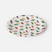 Paprikaschoten Pappteller (Schrägansicht)