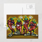 Paprikaschoten Postkarte (Vorne/Hinten)
