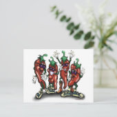 Paprikaschoten Postkarte (Stehend Vorderseite)