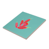 Paprikaschoten Rotes Habanero Chili Fliese (Seite)