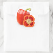 Paprikaschoten Runder Aufkleber (Tasche)