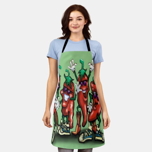 Paprikaschoten Schürze (Getragen)