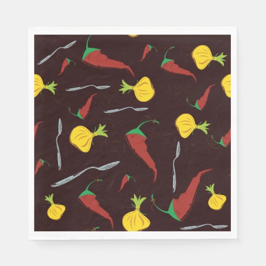 Paprikaschoten Serviette (Vorderseite)