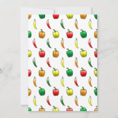 Paprikaschoten und süße Paprikaschoten Dankeskarte (Rückseite)