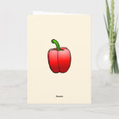 Paprikaschoten und süße Paprikaschoten Einladung (Rückseite)