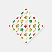 Paprikaschoten und süße Paprikaschoten Serviette (Ecke)