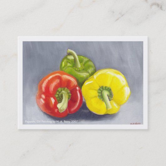 Paprikaschoten Visitenkarte (Vorderseite)