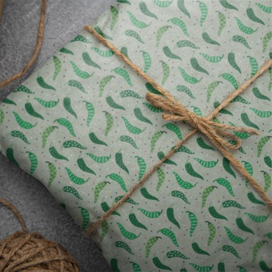 Paprikaschoten zum niedlichen Gemusterten Chile zu Seidenpapier